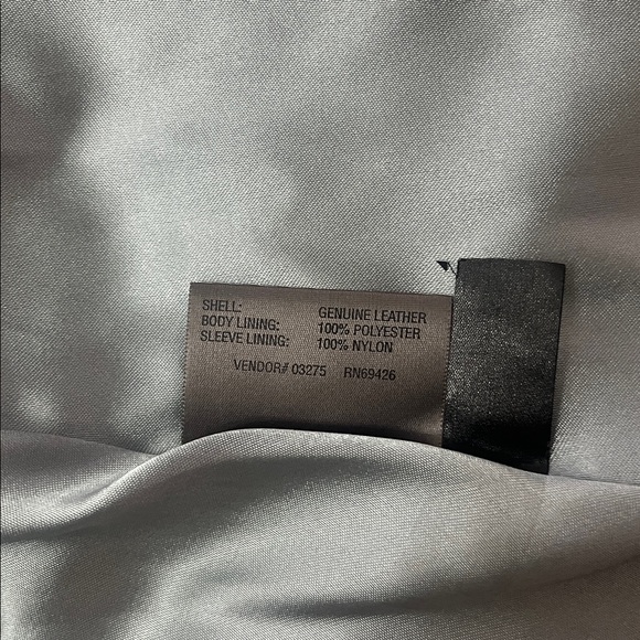 Wilsons Leather Maxima Zip Up Moto Leather Jacket size XL - Picture 7 of 7